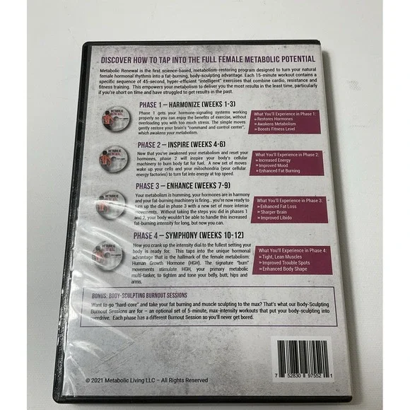 Metabolic Renewal‎ Bundle DVD Workout/Tracker/Quick Start Guide/Roadmap Book - Picture 3 of 7